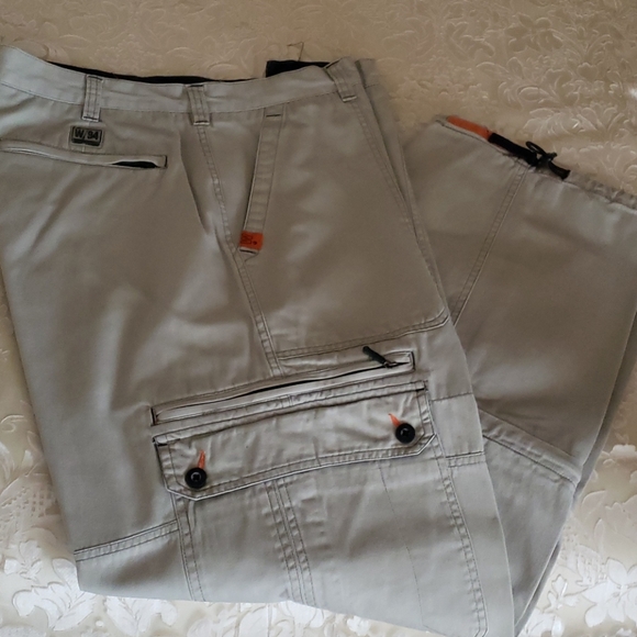 Men's Khaki Cargo Pants - Picture 1 of 8